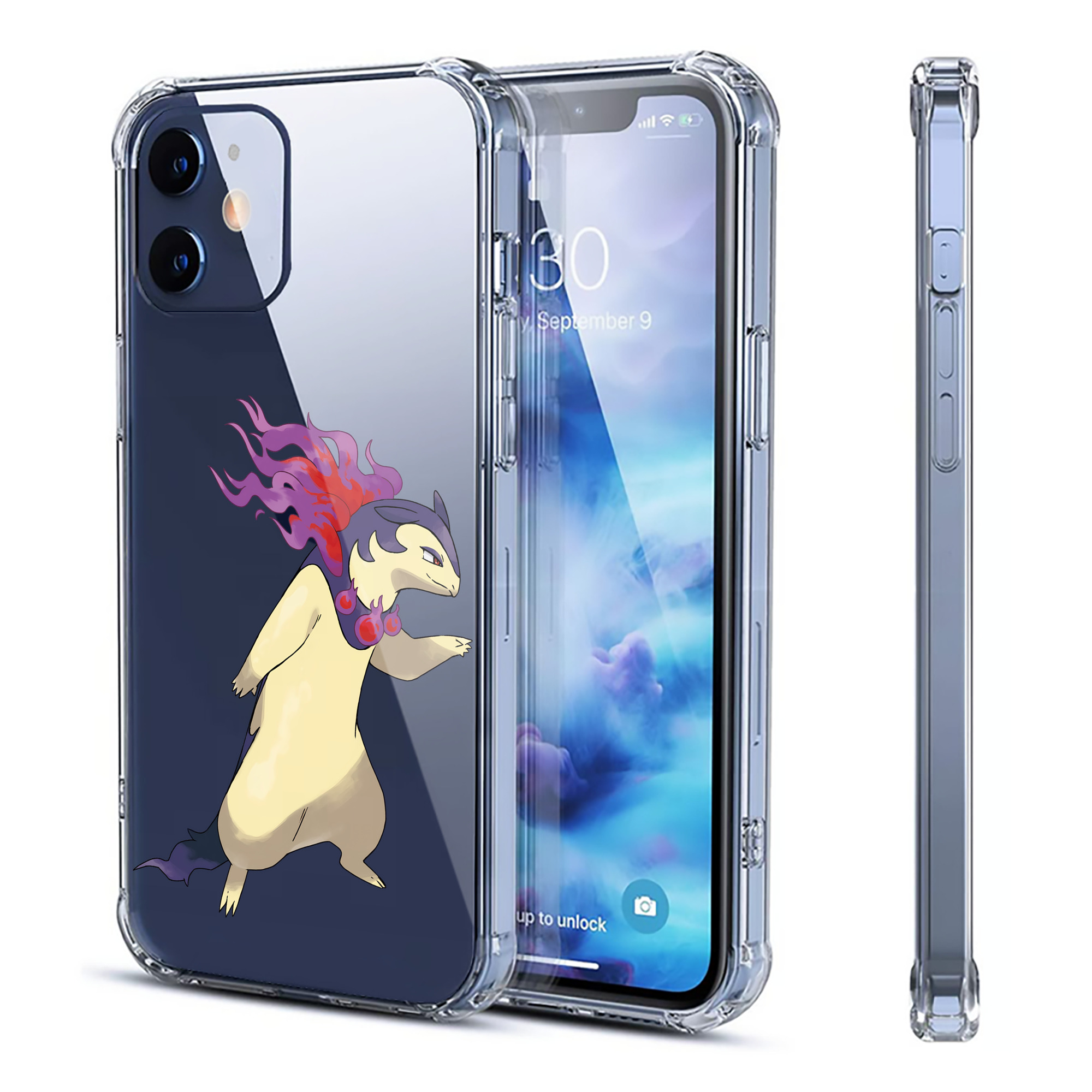 （画像用） ポケットモンスター Pokémon 【iPhone 12シリーズ対応】透明スマホケース（クリアソフトケース）